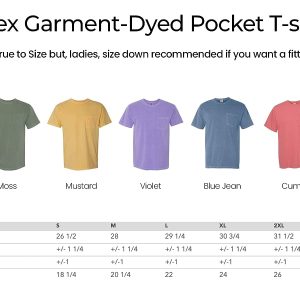 Wildflowers Pocket Shirts for Women Garment Dyed Botanical Plant T-Shirt Flower Graphic Tee Casual Short Sleeve Tops Tee