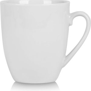 10 Strawberry Street Simply White 12 oz Mug, Set of 6