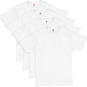 Hanes Essentials Men’s T-Shirt Pack, Men’s Short Sleeve Tees, Crewneck Cotton T-Shirts for Men, Value Pack