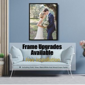 Custom Framed Canvas Prints With Your Photos – Personalized Picture To Canvas Wall Art (8″ Wx10 H) – Gift Wrapping Available