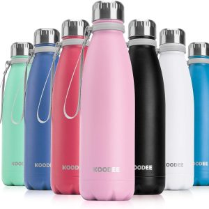 17 oz Stainless Steel Water Bottle, Double Wall Vacuum Insulated Sports Water Bottle,BPA Free