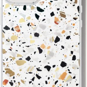 Sonix Phone Case for iPhone 13 | 10ft Drop Tested | White Terazzo Print | Confetti